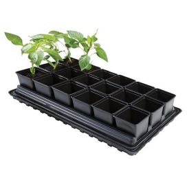 GARLAND Pienoiskasvihuone, kastelualusta ja 18 x 0,8l ruukkua, Garland