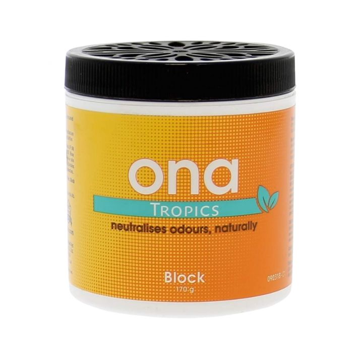 ONA Block Tropics 170g Luonnon eteerisista oljyista koostuva ilmanraikastin