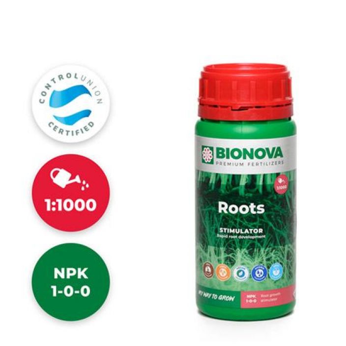 Bio Nova Roots 250ml BN Roots on juuriston kasvua parantava stimulaattori.
