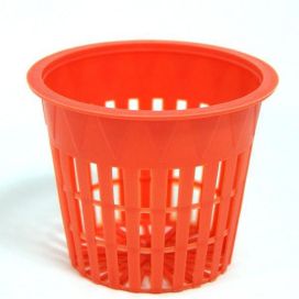 PLATINIUM Ruukku, verkko-, muovia, pyöreä, oranssi ø 10 cm