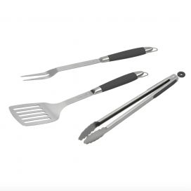 BARBECOOK Grillausvälinesetti 3 osaa, Black Pepper