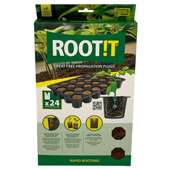 ROOT!T juurrutussieni 24kpl ja alusta Siementen idattamiseen ja taimien juurruttamiseen, sopii kaikille kasvualustoille ja ROOT!T juurrutussieni 24kpl ja alusta Siementen idattamiseen ja taimien juurruttamiseen, sopii kaikille kasvualustoille ja