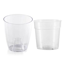 Ruukku, orkidea, väritön, Setti 16cm