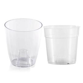 Ruukku, orkidea, väritön, Setti 13 cm