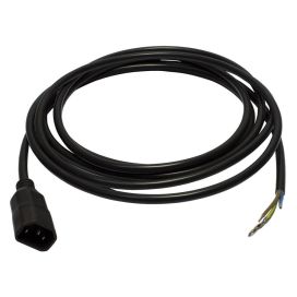 Laitekaapeli, kuorittu, IEC-uros 3m