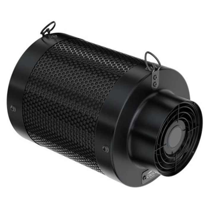 Aktiivihiilisuodatin, Croco Filters Combo 160-240m3/h + puhallin 230m3/h ø 100mm tuotekuva 2